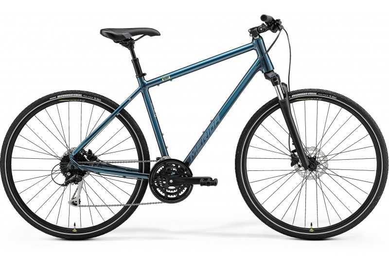 Merida CROSSWAY  100 teal modrý(limetkový) 2021