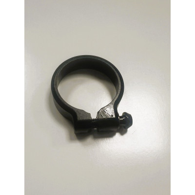 Seat Clamp SC-A 39.0 UPPER CHAMPER, black w/screw and spacer, black