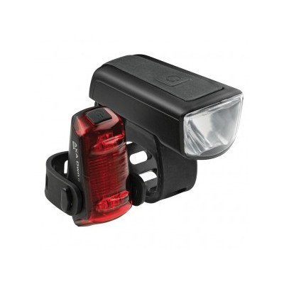 LED-Sada osvetl.na baterie AXA Dwn 30 Dwn 30 prední a zadní svetlo Dwn, USB