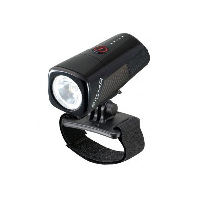 LED-svetlo na helmu Sigma Buster 400 HL cerná, universální držák