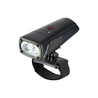 LED-svetlo na helmu Sigma Buster 1600 HL cerná, universální držák