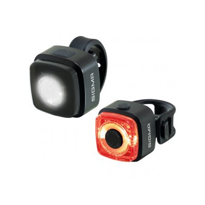 LED-sada osvetl.na bat.SIGMA Aura Micro cerná, schvál.dle dopr.predp v DE