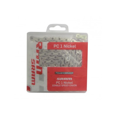 Retez SRAM PC 1 nikl/stríbrná 1/2" x 1/8", 114 cl., 1-st., PowerLock