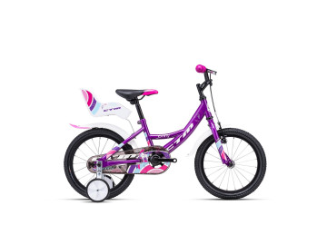 CTM detský bicykel Jenny fialová/biela 16" 2022