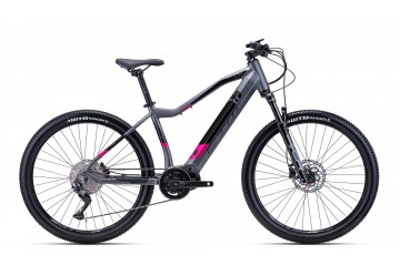 CTM horský bicykel Ruby Pro 27,5" matná sivá/ružová 2022