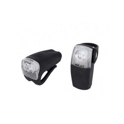 XLC svetlo na bat.sada Export CL-E16 1x 5 Watt LED bílé, 1x 0,5 Watt LED cerv