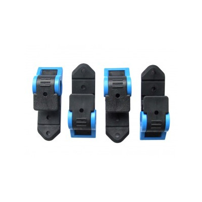 City-Twist hácky KLICKfix cerná/modrá, 4ks v sácku