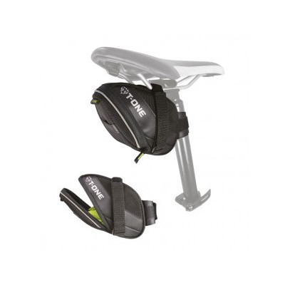 Podsedlová brašna T-One PAC TPU,cerná/zelená, 130x70x140mm