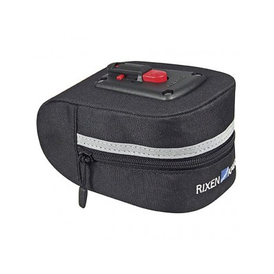 Taška pod sedlo KLICKfix Micro 100 crn.,10x7x15cm,0,8 l,120g, vc.adaptéru