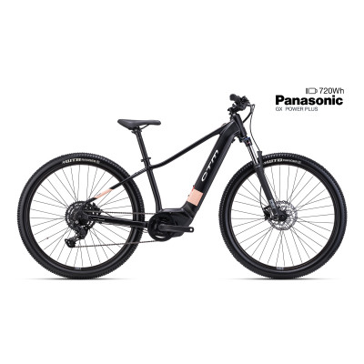 RUBY GX 29 - matná čierna / lesklá staroružová L (18)