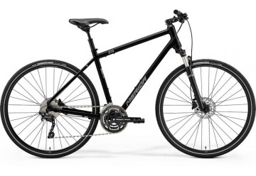 Merida crossový bicykel CROSSWAY 300 lesklý čierny(matný strieborný) 2023
