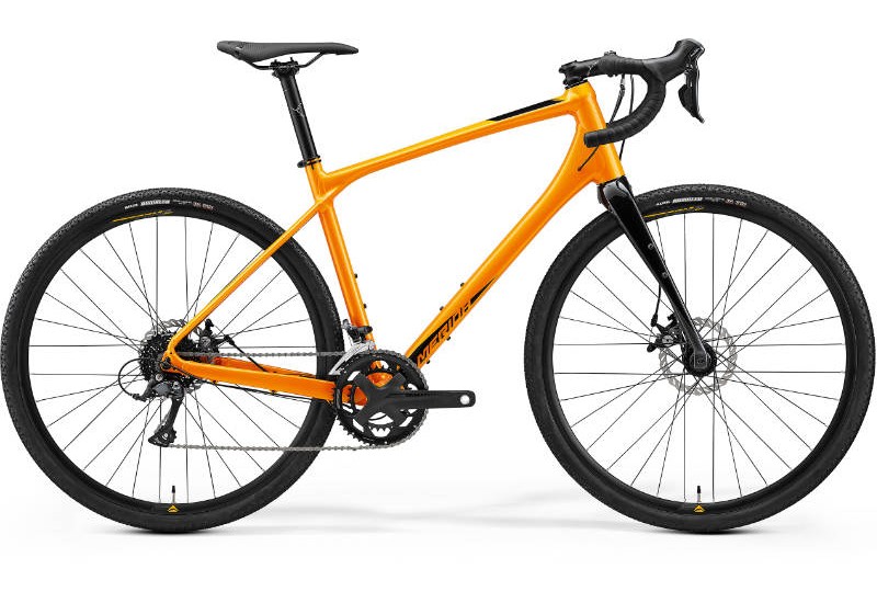 Merida gravel bicykel SILEX 200 oranžový(čierny) 2023