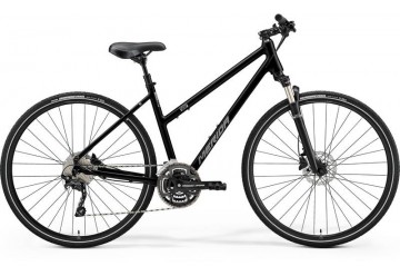 Merida crossový bicykel CROSSWAY 300 W (LADY) lesklý čierny(matný strieborný) 2023