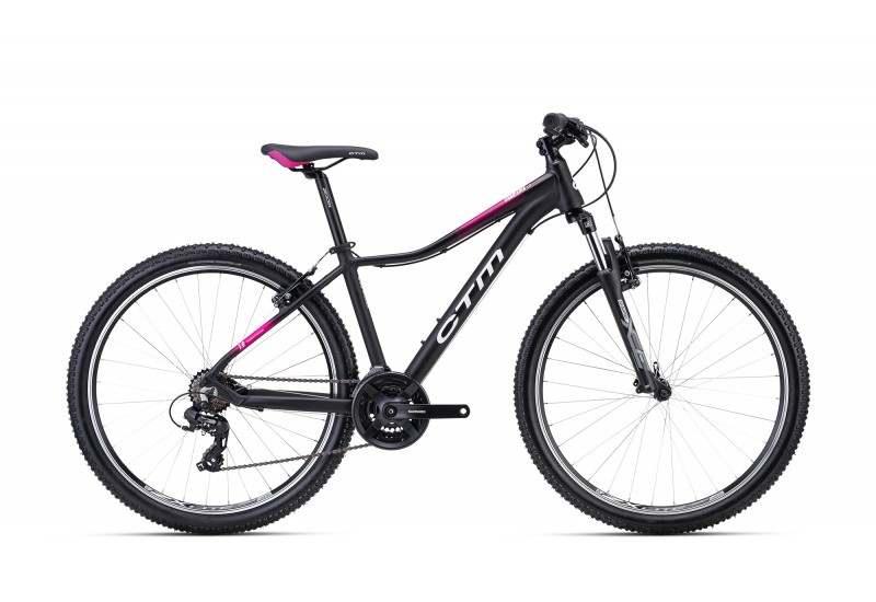 CTM horský bicykel CHARISMA 1.0 matná čierna / ružová 27,5" 2023