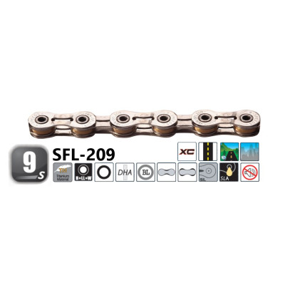 Reťaz Yaban SFL209 116L QF9 strieborná