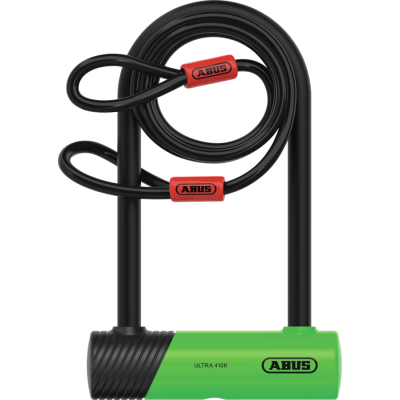 Ultra Mini 410K/150HB180 green + SH + Cobra 10/120 U-zámok na zabezpečenie bicykla s lanom
