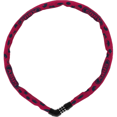 Steel-O-Chain 4804C/75 pink symbols Detský kódový zámok