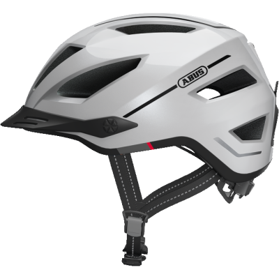 Pedelec 2.0 pearl white L Mestská prilba s integrovanou pláštenkou