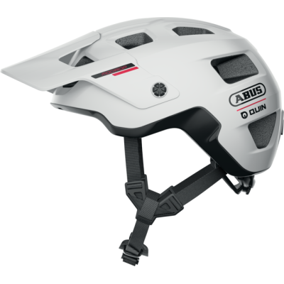 MoDrop Quin polar white L Do-It-All trailová MTB prilba s Quin senzorom