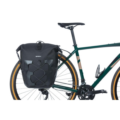 Basil NAVIGATOR STORM MIK SIDE L - Vodotesná taška na nosič bicykla s MIK systémom