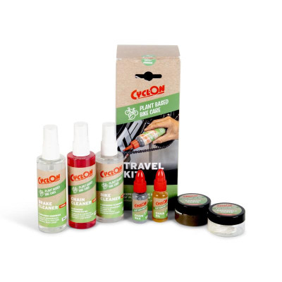 CyclOn Bike Care PLANT-BASED TRAVEl KIT - cestovná sada na čistenie a mazanie bicykla