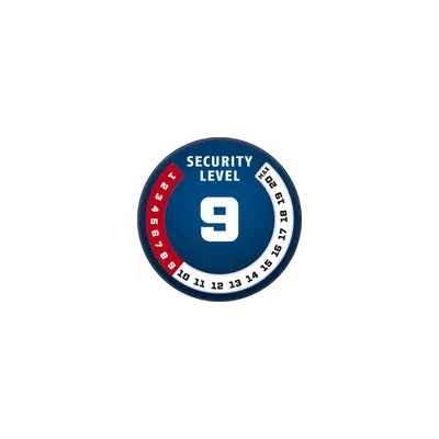 277A yellow Zámok na kotúč s alarmom