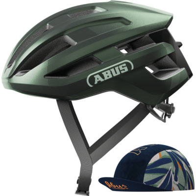 PowerDome ACE moss green M Ľahká, komfortná, výborne odvetraná prilba