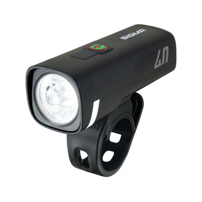 LED-Akku-Svetlomet SIGMA Aura 40 USB 40 Lux, s držákem na ridítka