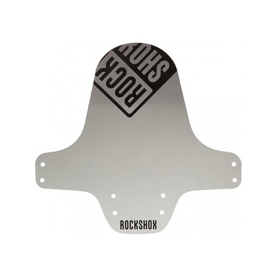 Blatník MTB RockShox stríbrná/bílá, Logo cerná