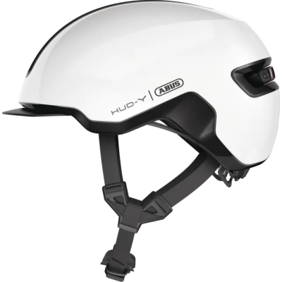 HUD-Y shiny white M Štýlová prilba do mesta