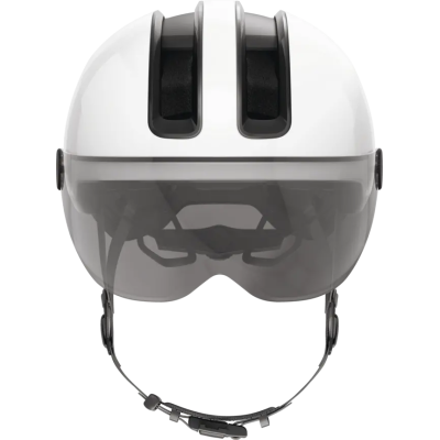 HUD-Y ACE shiny white L Štýlová prilba do mesta s integrovanými okuliarmi