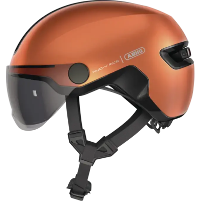 HUD-Y ACE goldfish orange L Štýlová prilba do mesta s integrovanými okuliarmi