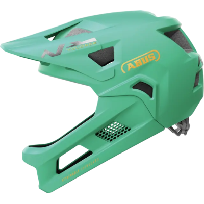 YouDrop FF sage green S Detská celotvárová prilba