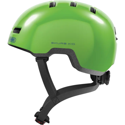 Skurb Kid shiny green M Prilba nielen pre cyklistov