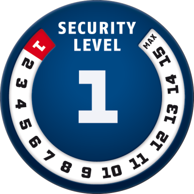 3506C/120 blue Zámok na zabezpečenie bicykla