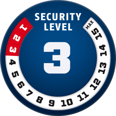 Numerino 5410C/85 black Zámok na zabezpečenie bicykla