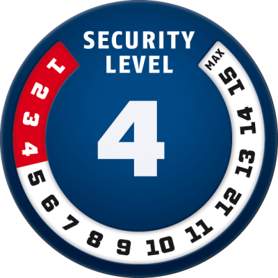 Tresor 6412C/85 black SCMU Zámok na zabezpečenie bicykla