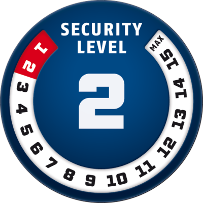 4408K/65 red Zámok na bicykel