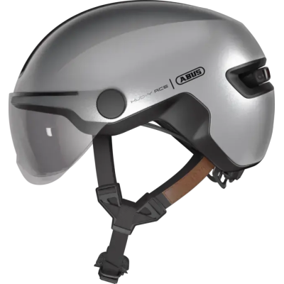 HUD-Y ACE gleam silver S Štýlová prilba do mesta s integrovanými okuliarmi