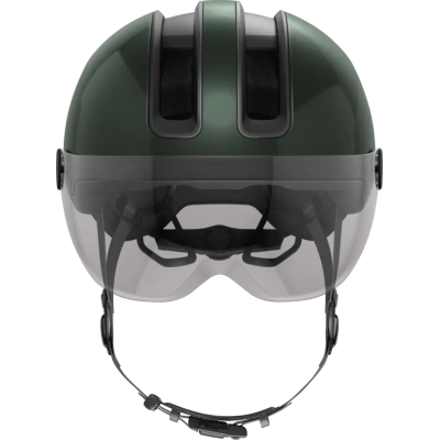 HUD-Y ACE moss green S Štýlová prilba do mesta s integrovanými okuliarmi