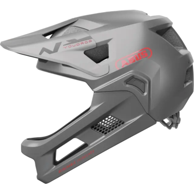 YouDrop FF Ti silver S Detská celotvárová prilba