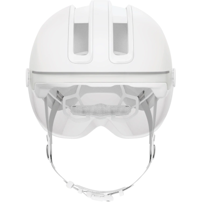 HUD-Y ACE pure white M Štýlová prilba do mesta s integrovanými okuliarmi