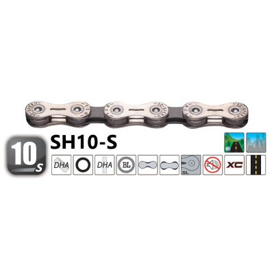 Reťaz Yaban SH10-S 116L QR10 strieborno-šedá