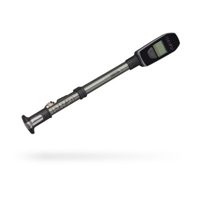 Pumpa SUSPENSION TEAM na vidlicu čierna s digitálnym manometrom