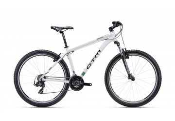 CTM horský bicykel Rein 1.0 27,5" betónová biela / tmavozelená 2023