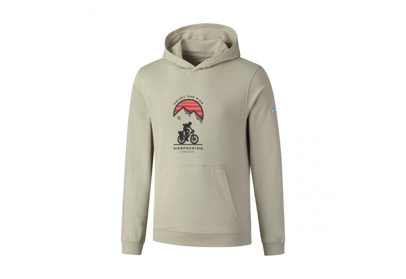 Mikina SHIMANO HOODIE zelená/červená /Vel:XL