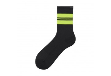 Ponožky ORIGINAL TALL čierne/žltý pásik /Vel:L-XL (45-48)
