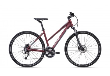 CTM crossový bicykel BORA 2.0 matná červená perleť / sivá 28" 2023