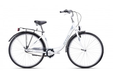 CTM mestský bicykel  RITA 2.0 matná biela / sivomodrá 28" 2023