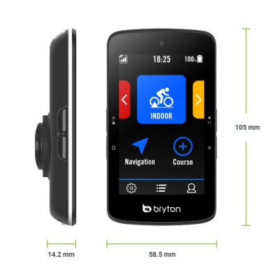 Cyklopočítač Bryton Rider S800 T (kit s HRM,SPD,CAD snímačmi)